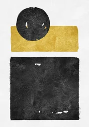Geometric Black Gold Balance