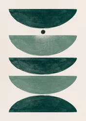 Tranquil Green Geometry