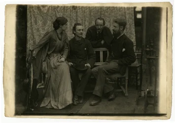 May Morris, H. H. Sparling, Emery Walker and George Bernard Shaw