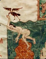 Raven Picking at a Dead Body