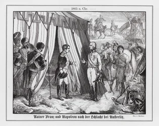Meeting of Napoleon and Emperor Francis II of Austria after the Battle of Austerlitz