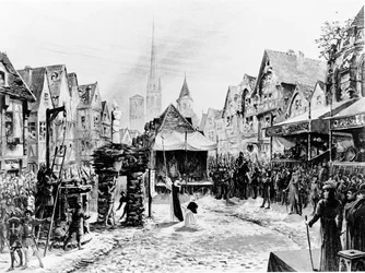 Joan of Arc Burnt Alive at the Place du Vieux-Marche, from 