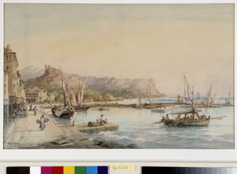 View of the port of Cassis