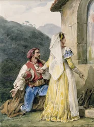 Italian Peasants Before a Shrine, 1829