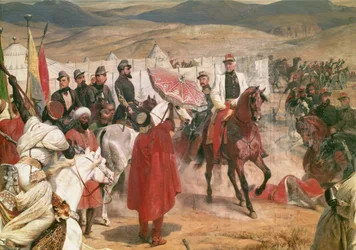 Marshal Thomas Bugeaud and Colonel Joseph Vantini (Yousouf) During the Conquest of Algeria