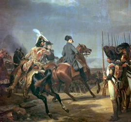 Painting of Napoleon at the Battle of Jena, 19th century