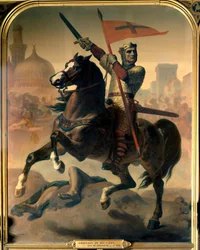 Equestrian Portrait of Godefroi of Bouillon, King of Jerusalem