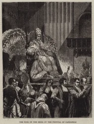 The Pope on the Sedia at the Festival of Candlemas