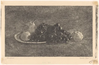 Bowl with Grapes and Other Fruits