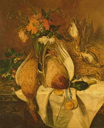 Still Life with Mallard, Snipes and Gold Medals, c.1850