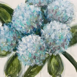 Fresh Blue Hydrangeas
