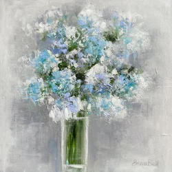 Soft Blue Flowers