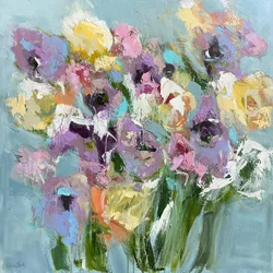 Vibrant Abstract Flowers