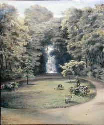 The Garden at Hotel Rainbeaux, Paris
