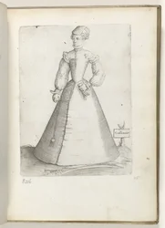 Married Woman from France, Dressed According to the Fashion of ca. 1550