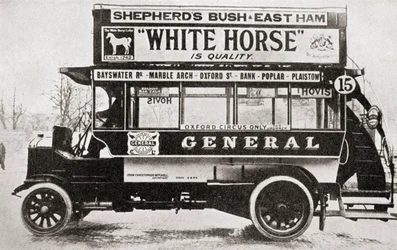 An omnibus, c.1910, from The Story of Twenty Five Years, published 1935