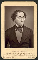 Benjamin Disraeli, Earl of Beaconsfield, Memorial Photo Card