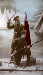 British and Indian soldiers, World War I