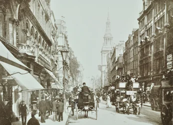 Cheapside, looking east, City of London, 1890