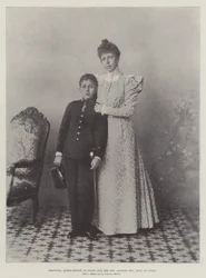 Christina, Queen-Regent of Spain, and her Son, Alfonso XIII, King of Spain