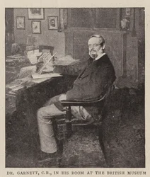 Dr Garnett, CB, in his Room at the British Museum