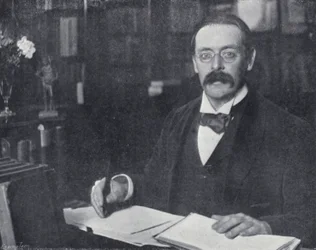 Edmund Gosse in his Study