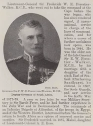 General Sir F W E Forestier-Walker, KCB, Deputy-Governor of South Africa