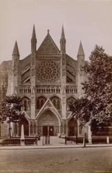 General view of the north porch of Westminster Abbey