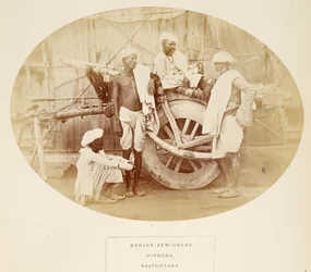 Goojur Zemindars, Hindoos, Rajpootana, from The People of India, by J. Forbes Watson, published 1868