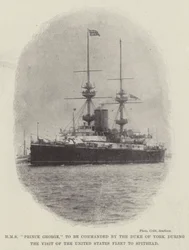 HMS Prince George, to be Commanded by the Duke of York during the Visit of the United States Fleet to Spithead