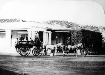Horse-Drawn Carriage in Colonial India