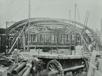 Kings Cross Station: construction work in progress