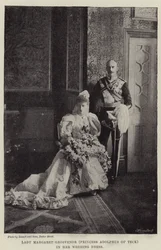 Lady Margaret Grosvenor (Princess Adolphus of Teck) in her Wedding Dress