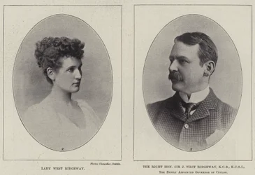 Lady West Ridgeway and the Right Honourable Sir Joseph West Ridgeway