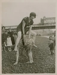 Leapfrogging on Brighton Beach