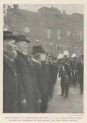 Lord Roberts at Manchester, 9 October, the Commander-in-Chief inspecting Veterans of the Crimea and the Indian Mutiny
