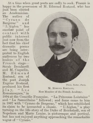 M Edmond Rostand, New Member of the French Academy