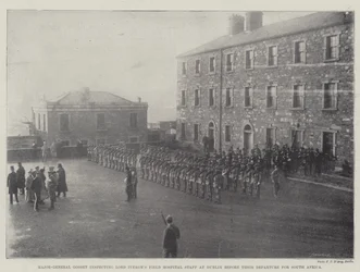 Major-General Gosset inspecting Lord Iveagh