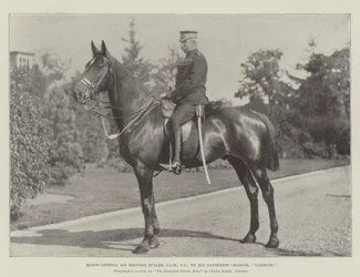 Major-General Sir Redvers Buller, GCB, VC, on his Favourite Charger, Gambler