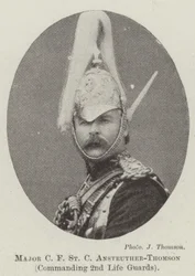 Major C F St C Anstruther-Thomson, commanding 2nd Life Guards