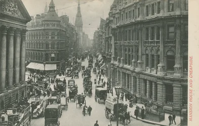 Mansion House and Cheapside, London
