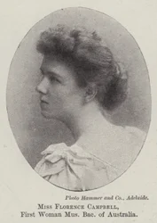 Miss Florence Campbell, First Woman Bachelor of Music of Australia