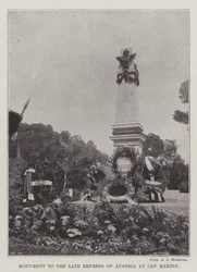 Monument to the late Empress of Austria at Cap Martin