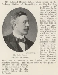 Mr E B Faber, New MP for Andover