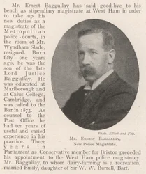 Mr Ernest Baggallay, New Police Magistrate