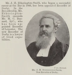 Mr J H Etherington-Smith, New Recorder of Derby