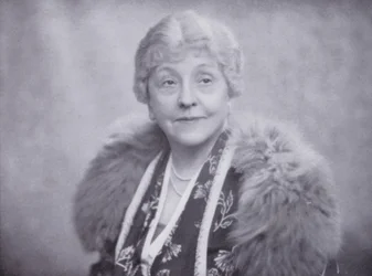 Mrs Laura Henderson, owner of the Windmill Theatre, Piccadilly, London