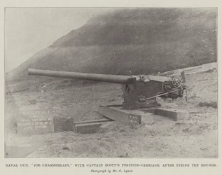 Naval Gun, Joe Chamberlain, with Captain Scott