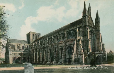 Northwest view of Winchester Cathedral