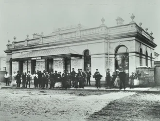 Notting Hill Gate Station: Exterior of the Metropolitan Railway, 1868